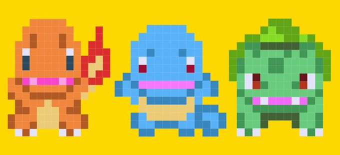Bulbasaur, Charmander y Squirtle llegan a Super Mario Maker