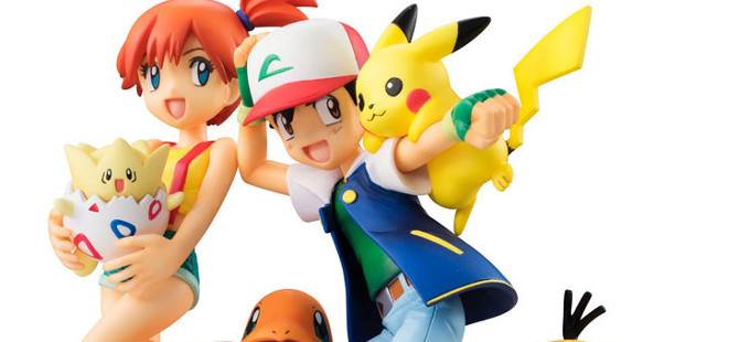 Figuras de Ash y Misty de Pokémon