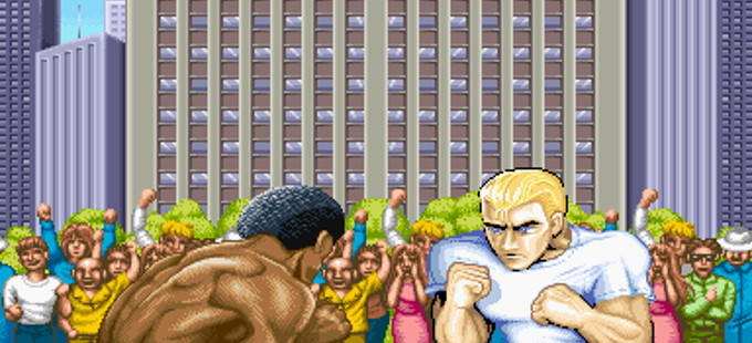 ¿Cómo se llaman los peleadores de la intro de Street Fighter II?