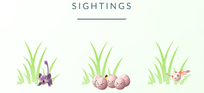 Niantic sustituye 3-pasos por Sightings en Pokémon GO