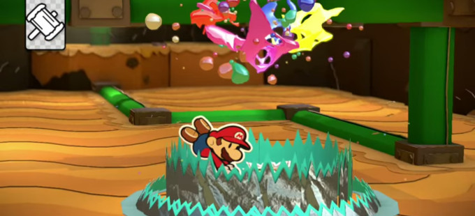 La aventura se despliega en Paper Mario: Color Splash