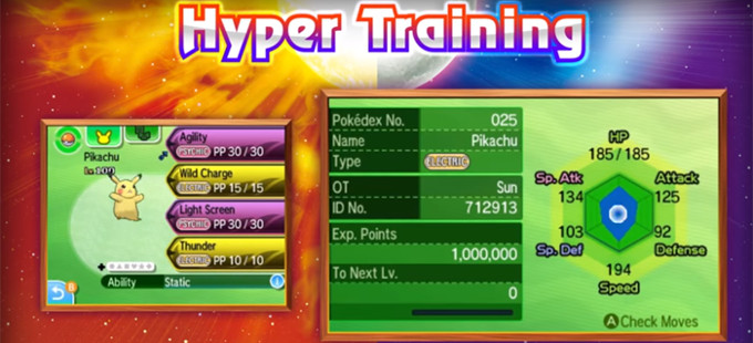 ¿Por qué se agregó el Hyper Training a Pokémon Sun & Moon?