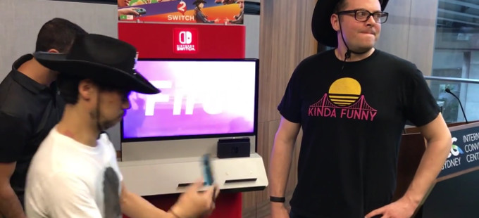 Hideo Kojima juega 1-2-Switch para Nintendo Switch