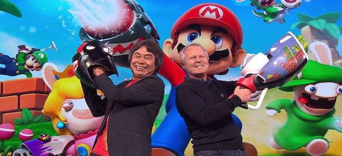 Guillemot y Miyamoto presentan Mario + Rabbids Kingdom Battle para Nintendo Switch