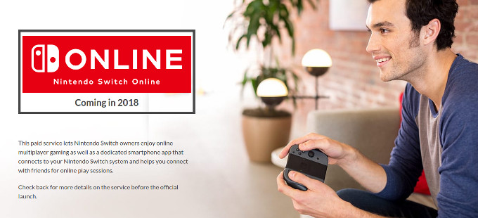 El servicio en línea de paga del Nintendo Switch se va al 2018