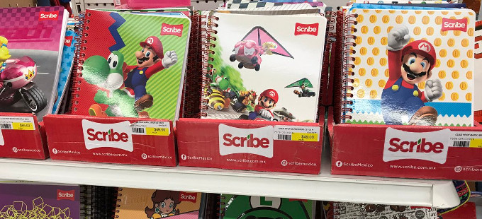 Super Mario Bros. llega a los cuadernos y libretas Scribe en México