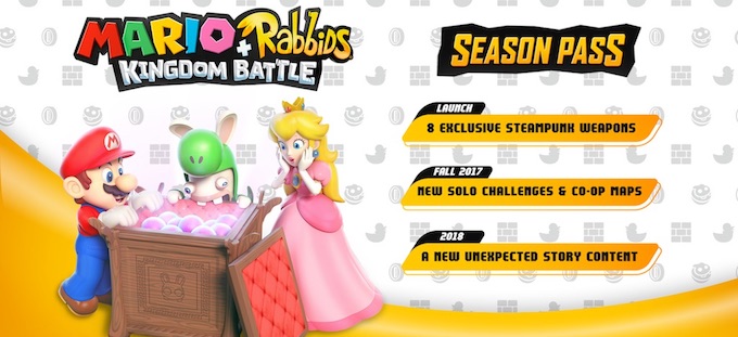 Ubisoft anuncia Season Pass para Mario + Rabbids Kingdom Battle