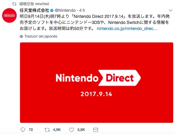 Xenoblade Chronicles 2 para Nintendo Switch estará en el Nintendo Direct
