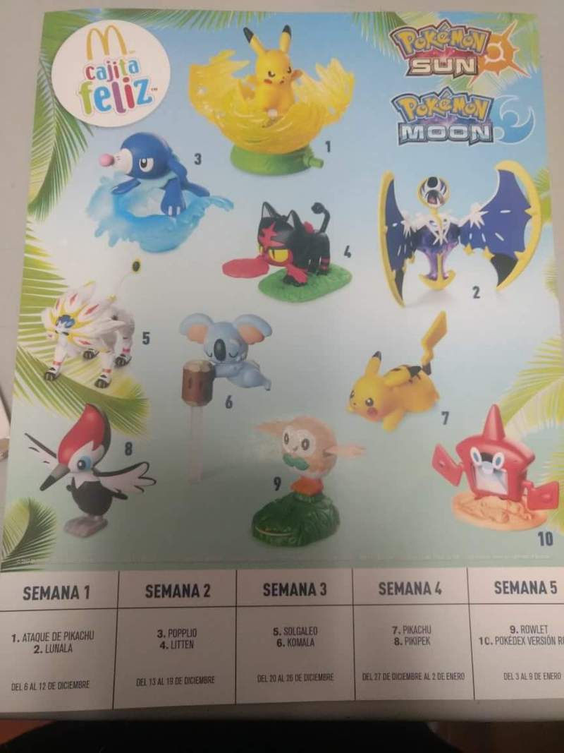 ¡La Cajita Feliz con pokémon de Pokémon Sun & Moon llega a México!