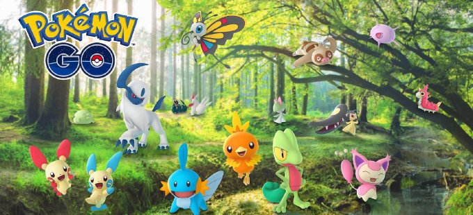 50 nuevos pokémon de Hoenn llegan a Pokémon GO