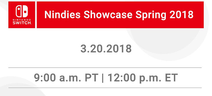 Nintendo Switch Nindies Showcase Spring 2018 para el martes