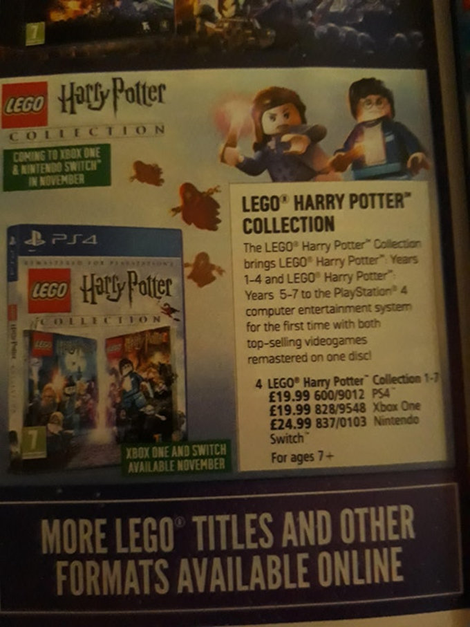 LEGO Harry Potter Complete Collection para Nintendo Switch en camino