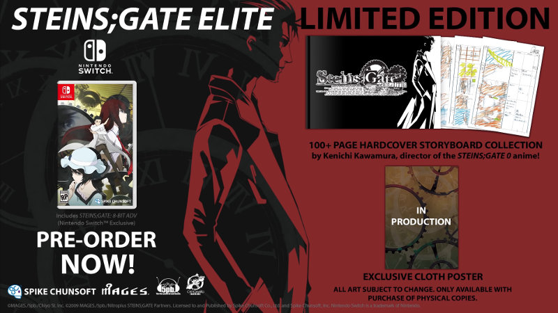 Steins;Gate Elite para Nintendo Switch, con fecha y edición especial