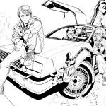Boceto Manga de Yuusuke Murata de Volver al futuro
