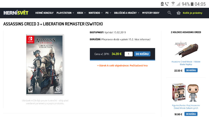 Assassin’s Creed III Liberation Collection para Nintendo Switch revelada antes de tiempo