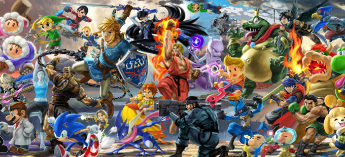 ¿De dónde vino la idea del mural de Super Smash Bros. Ultimate?