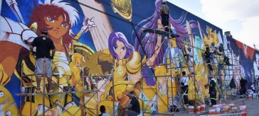 Los Caballeros del Zodiaco consiguen mural monumental en México