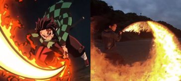 Kimetsu no Yaiba: Así se ve la espada de fuego de Tanjirou en la realidad