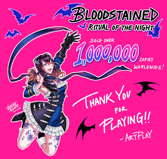 Bloodstained: Ritual of the Night pasa del millón de copias vendidas