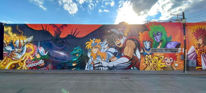 Saint Seiya: ¡El mural de Los Caballeros del Zodiaco en México está listo!