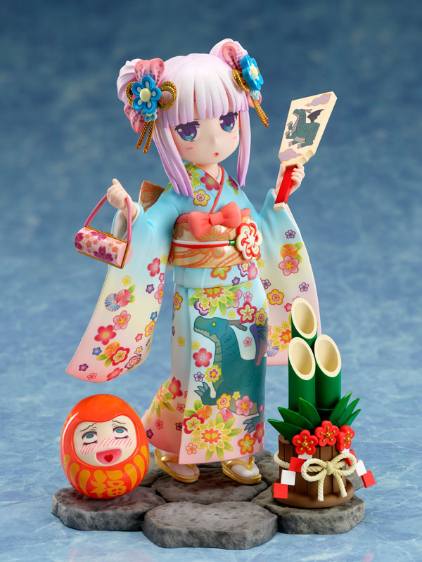 Kobayashi-san Chi no Maid Dragon: Kanna-chan en kimono consigue una linda figura
