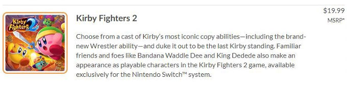 Kirby Fighters 2 para Nintendo Switch filtrado por... ¿Nintendo?
