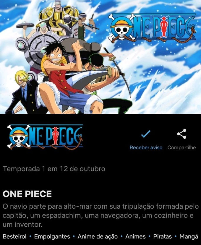 [Anime Netflix] One Piece saldrá en octubre en México y Brasil
