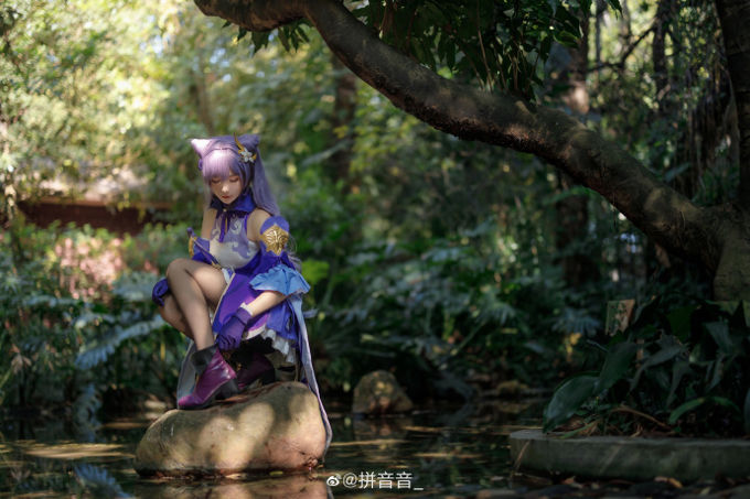Genshin Impact: Keqing y un cosplay en medio de la naturaleza
