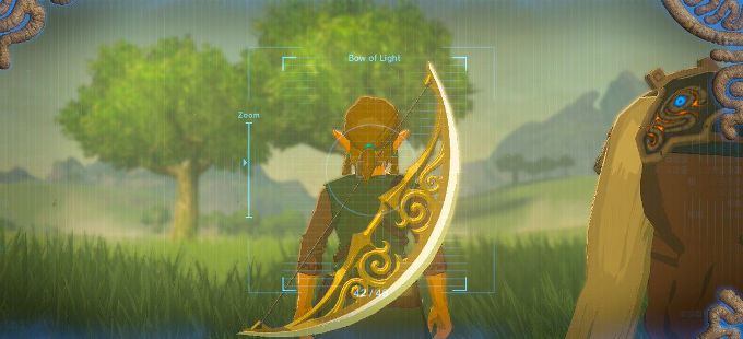The Legend of Zelda: Breath of The Wild y el cómo usar el Bow of Light al inicio