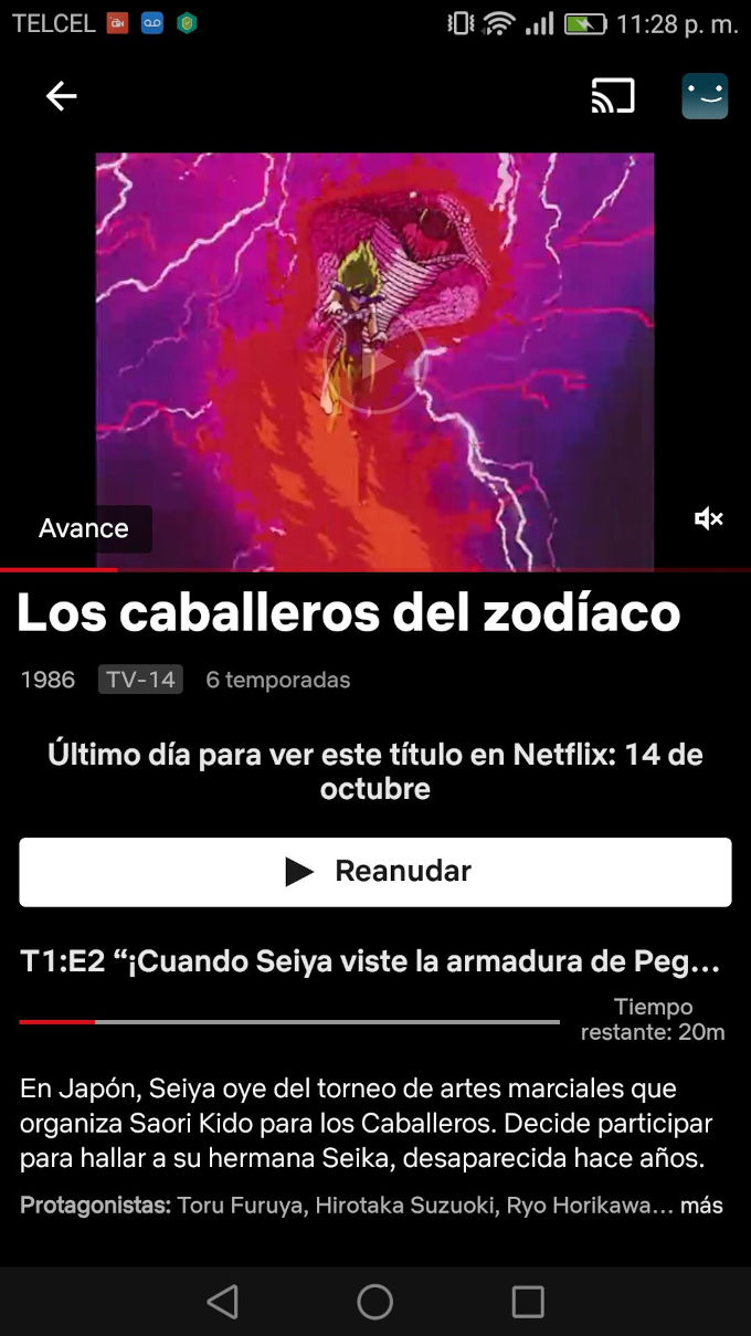 Los Caballeros del Zodiaco se van de Netflix en México