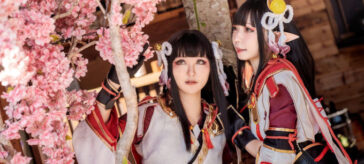 Monster Hunter Rise: Hinoa y Minoto en un cosplay primaveral