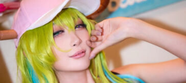 Kobayashi-san Chi no Maid Dragon: Lucoa en un jacarandoso cosplay