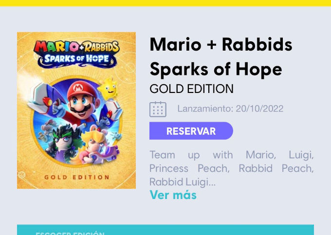 Mario + Rabbids Sparks of Hope tiene fecha de salida