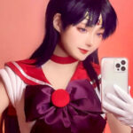 Sailor Moon: Sailor Mars en un cosplay con el Poder Estelar de Marte