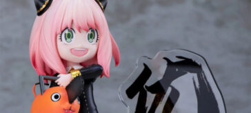 Anya de SPY x FAMILY y Pochita de Chainsaw Man reunidos en una figura