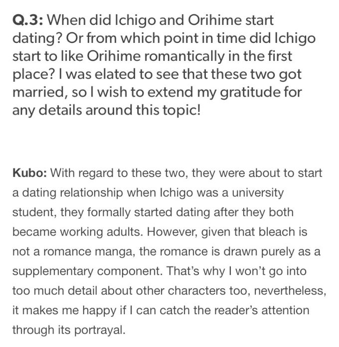 Bleach: ¿Cómo comenzó el romance entre Ichigo y Orihime?