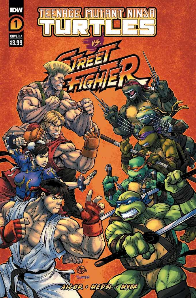 Street Fighter enfrenta a las Tortugas Ninja en un nuevo cómic