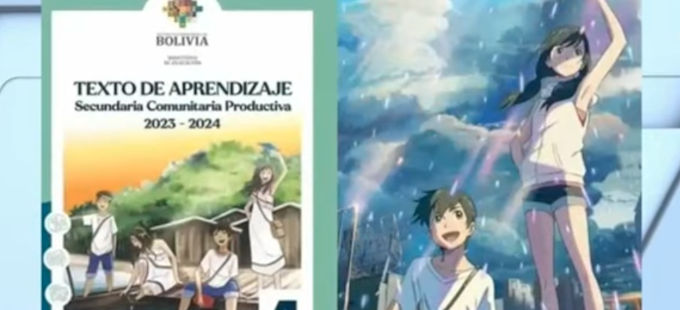 Gobierno de Bolivia admite plagio a manga y anime en portadas de libros de texto