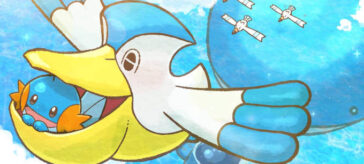 Mudkip y Pelipper son los mejores amigos en Fly With You de Hatsune Miku