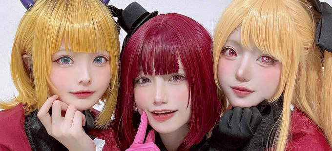 Oshi no Ko: Ruby, Kana y Mem-Cho de B-Komachi en un triple cosplay