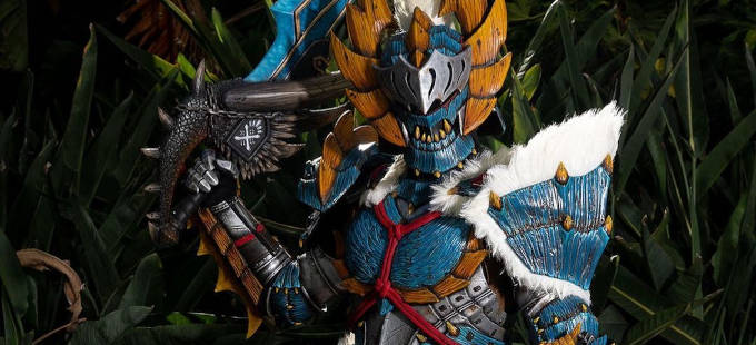 Monster Hunter: World: Un increíble cosplay de la Blademaster Armor de Zinogre