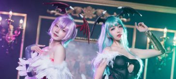 Darkstalkers: Morrigan Aensland y Lilith en un fascinante cosplay doble