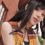 Crisis Core: Final Fantasy VII – Tifa Lockhart de vaquera en un cosplay desde Nibelheim