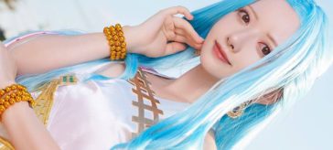 One Piece: La Princesa Nefertari Vivi en un regio y hermoso cosplay