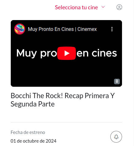 Las películas de Bocchi the Rock! tiene fecha de estreno en México