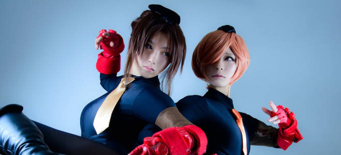 Street Fighter Alpha 3: Juli y Juni en un combativo cosplay doble