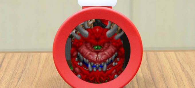 Así se ve Doom en Nintendo Sound Clock: Alarmo