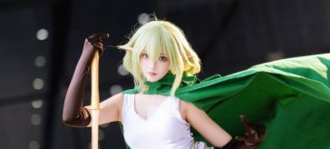 DanMachi: Ryuu Lion en un cosplay listo para continuar con la batalla