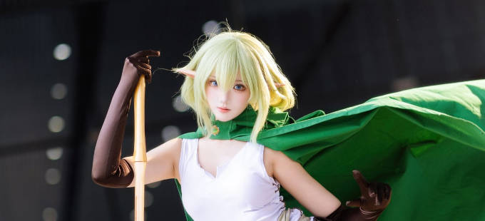 DanMachi: Ryuu Lion en un cosplay listo para continuar con la batalla