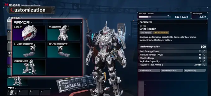 Daemon X Machina: Titanic Scion presenta su personalización